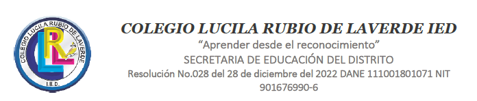 JORNADA POR LA PAZ – COLEGIO LUCILA RUBIO DE LAVERDE IED